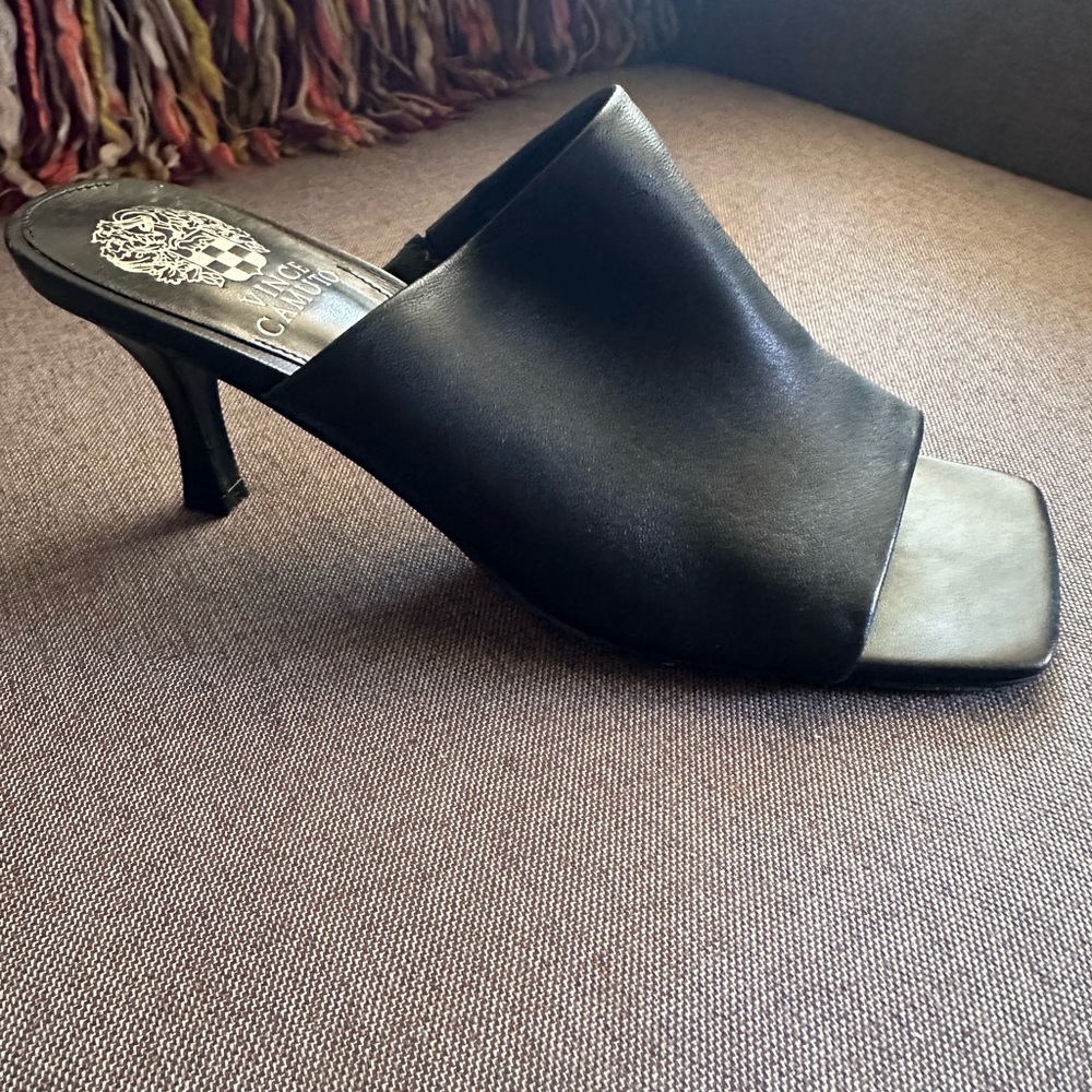Vince Camuto Black Mules with Sleek Design